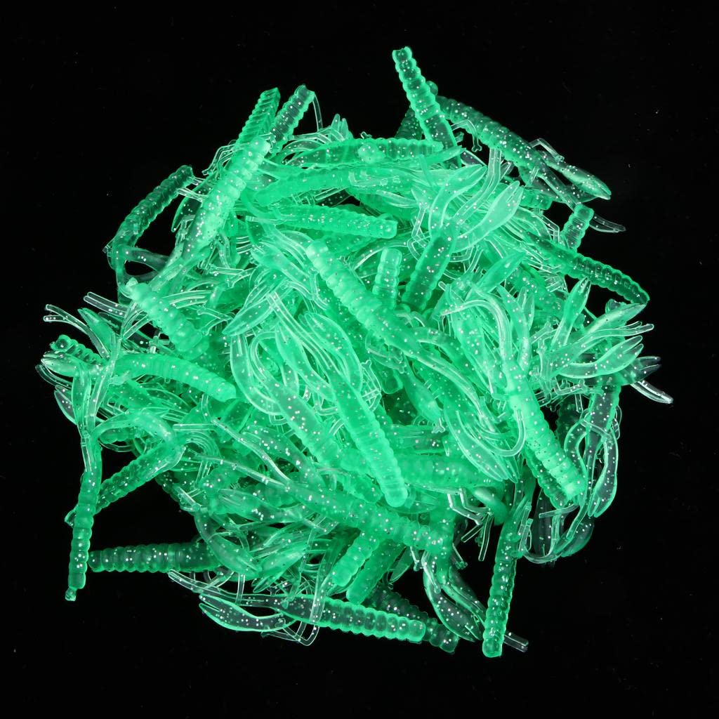 2 Paquetes Señuelos de Suave Señuelo Blando Cebo Artificial Grub Cangrejo en Silicona PVC Flexible con Gran Vibración Y Compatible con