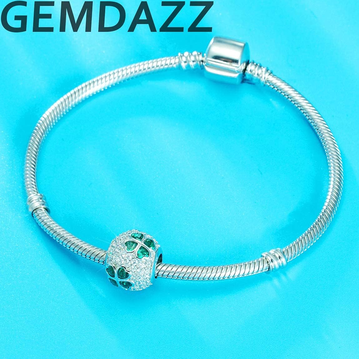 GEMDAZZ 925 Sterling Silver Valentines Day Charms Heart Charms, I Love You to The Moon and Back Pendant, Cupid Arrow and 4 Leaf Clover Beads fit European Bracelets, Gift for Lover/Wife/Girls - Image 6