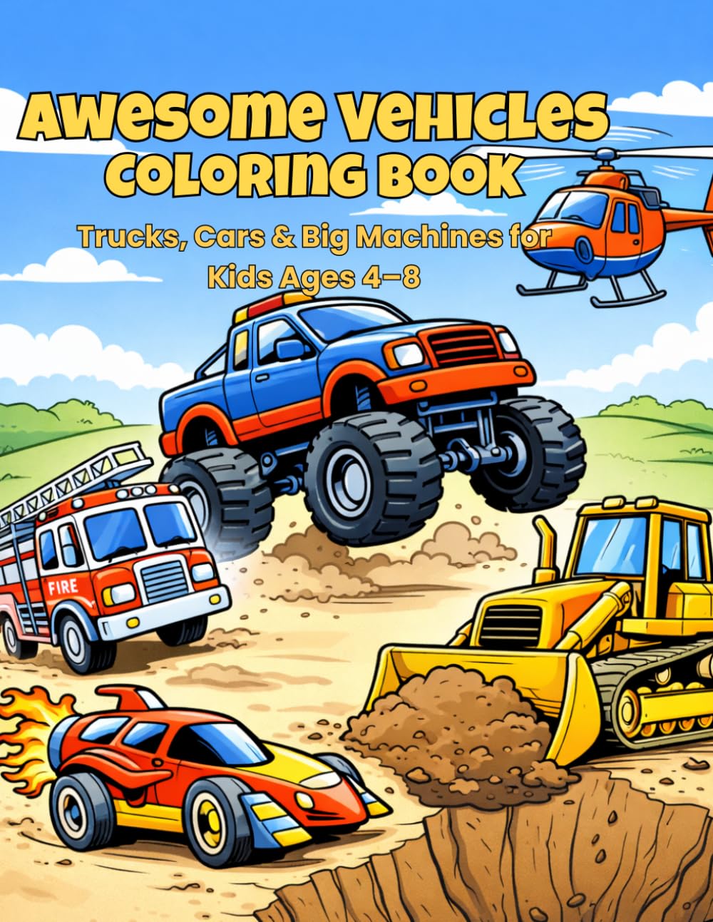 Awesome Vehicles: Coloring Book (My First…)