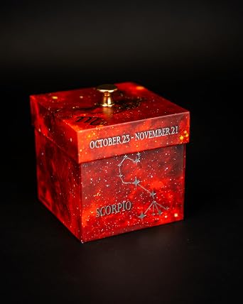 SendaCake Astrology Scorpio Explosion Gift Box - Flying Butterfly Surprise, Candy & Delicious Cakes for Delivery - Gift for All Ages & Ideal for All Occasions