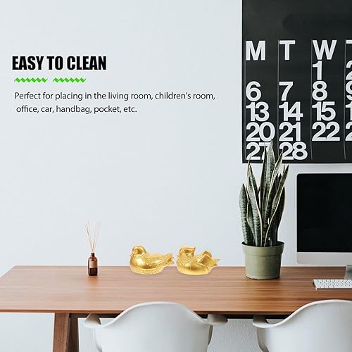 Miniatura 8 de BESPORTBLE 2 figuras coleccionables de Feng Shui Mandarín chino Yuan Yang Mandarín, estatua de pájaros de amor, decoración para automóvil,