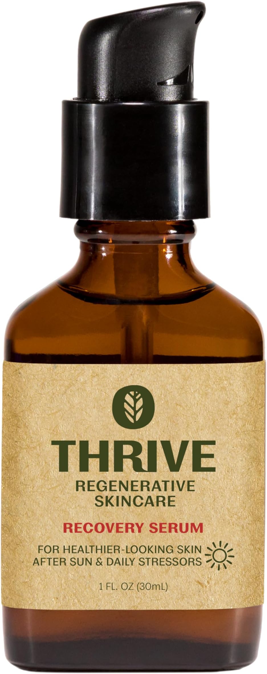 Thrive Natural Care Natural Bakuchiol Serum for Face - Healthier Retinol Alternative includes Hyaluronic Acid - Collagen Boosting Face Serum for Brighter, Firmer Skin - Vegan, Made in USA