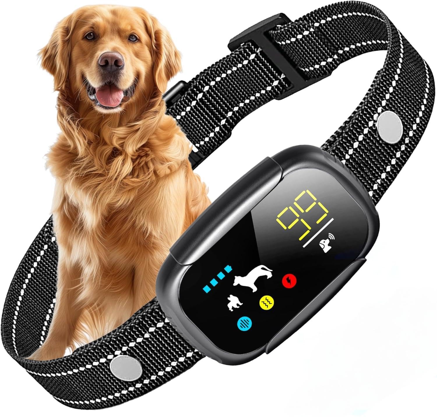 【NEW】無駄吠え防止 首輪 愛犬むだぼえ防止グッズ 全自動式 犬しつけ IP6…