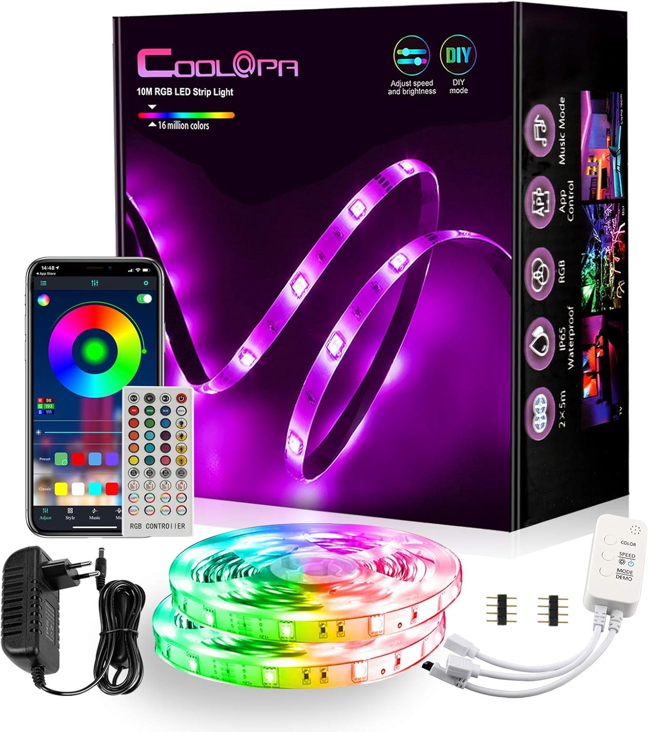 luci d'atmosfera con ir-telecomando