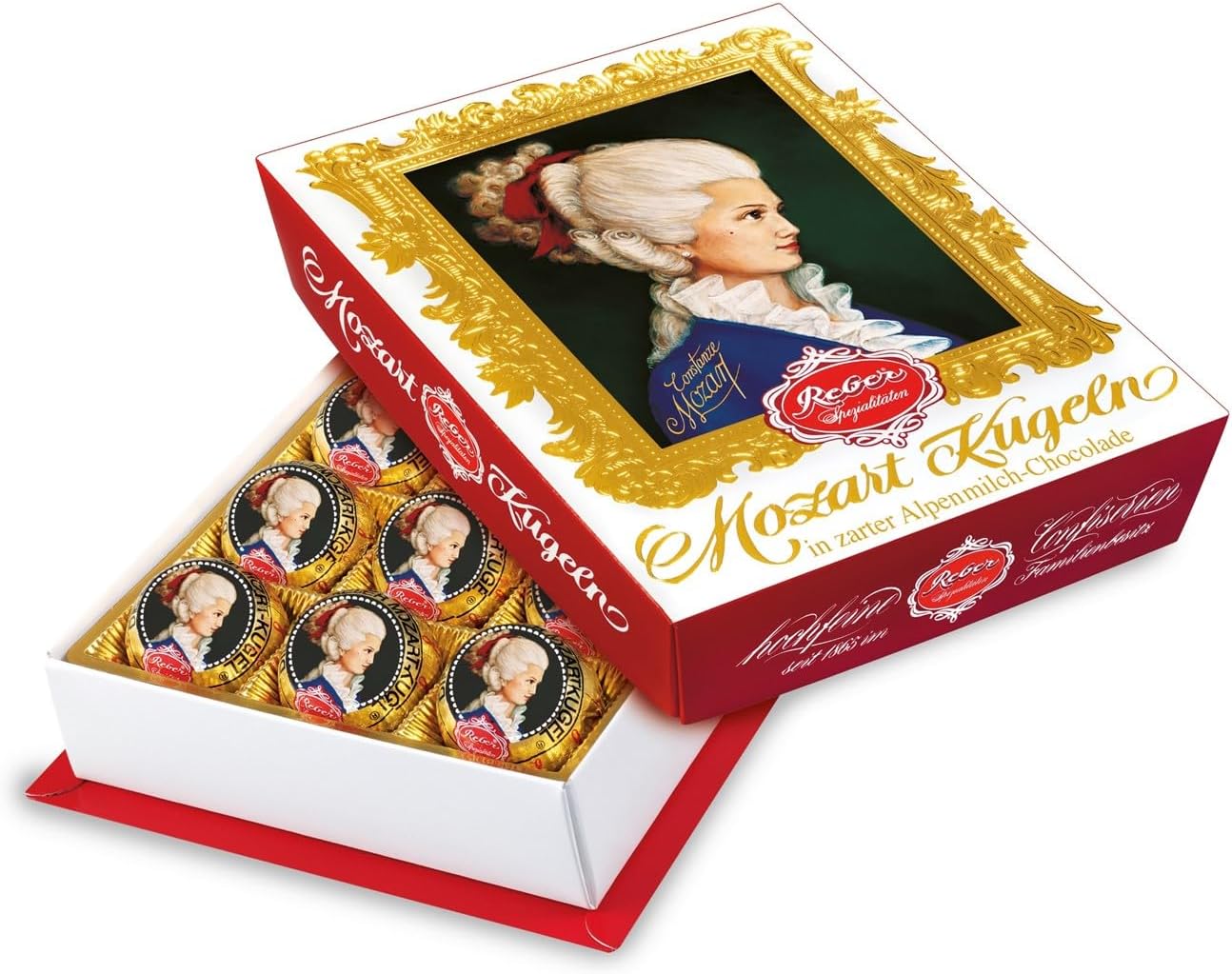 REBER Constance Kugeln 12 Piece Portrait Box