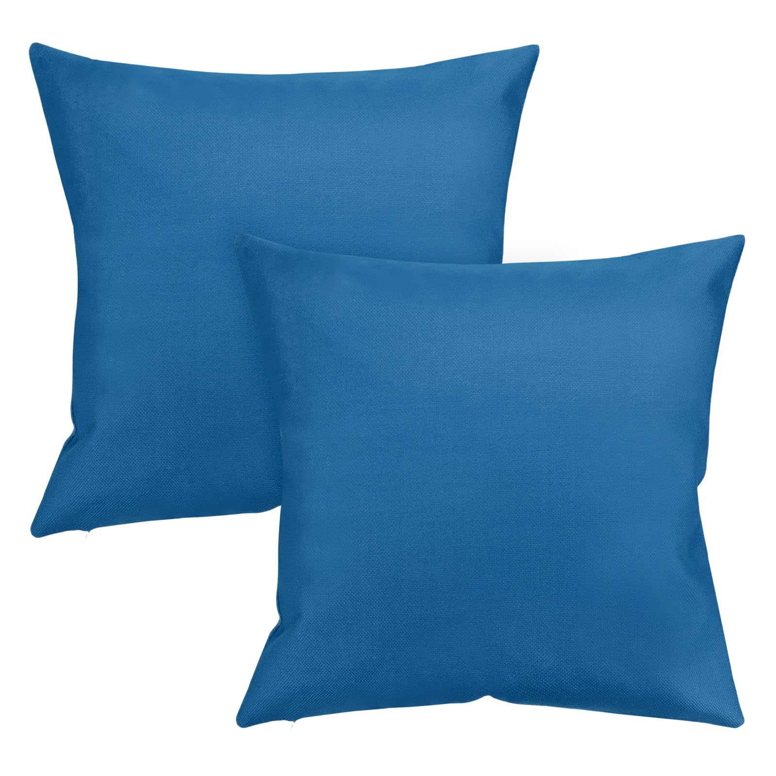 M METERXITY 2-Pack Outdoor Pillows Covers 20x20in, Navy Blue
