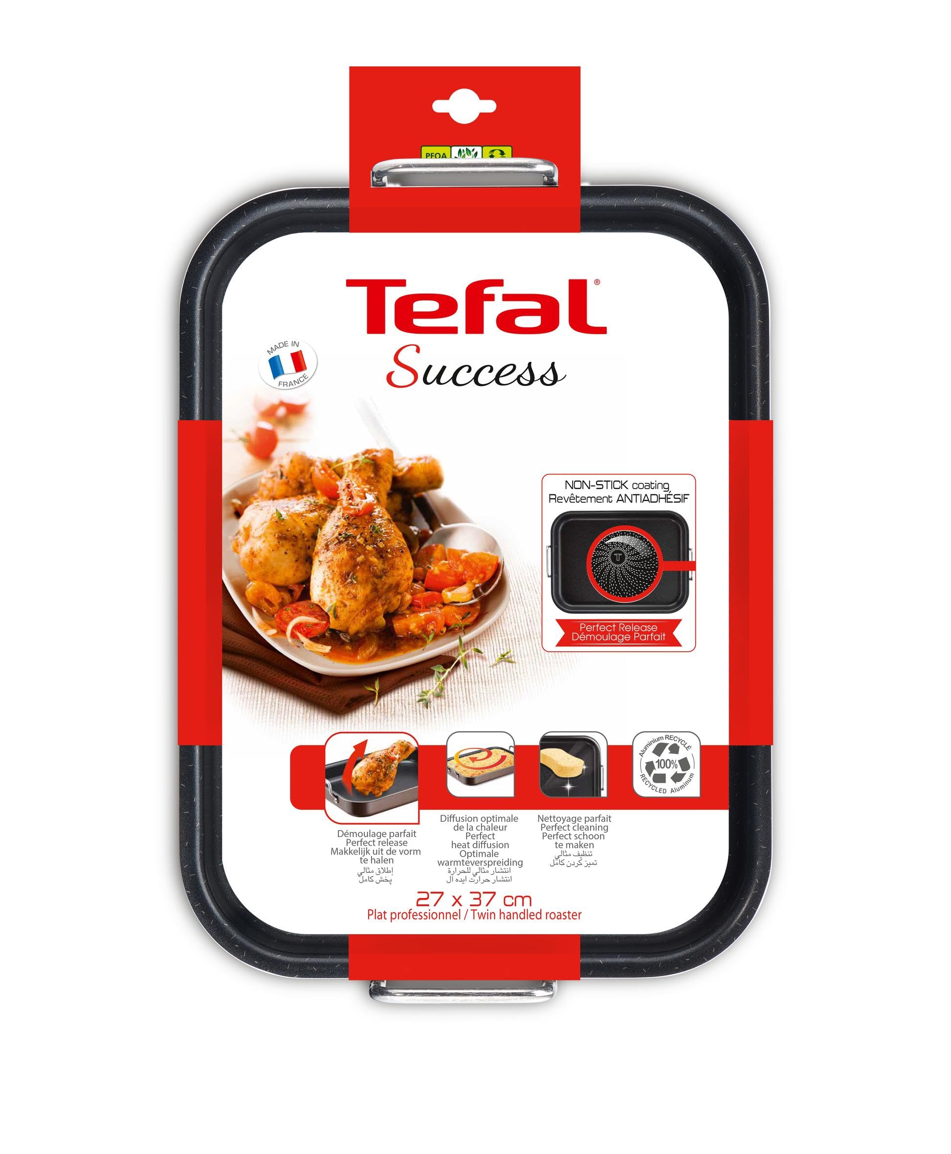 Tefal j1605902 Success plana de horno profesional con asas Aluminio marrón 27 x 37 x 4.5 cm