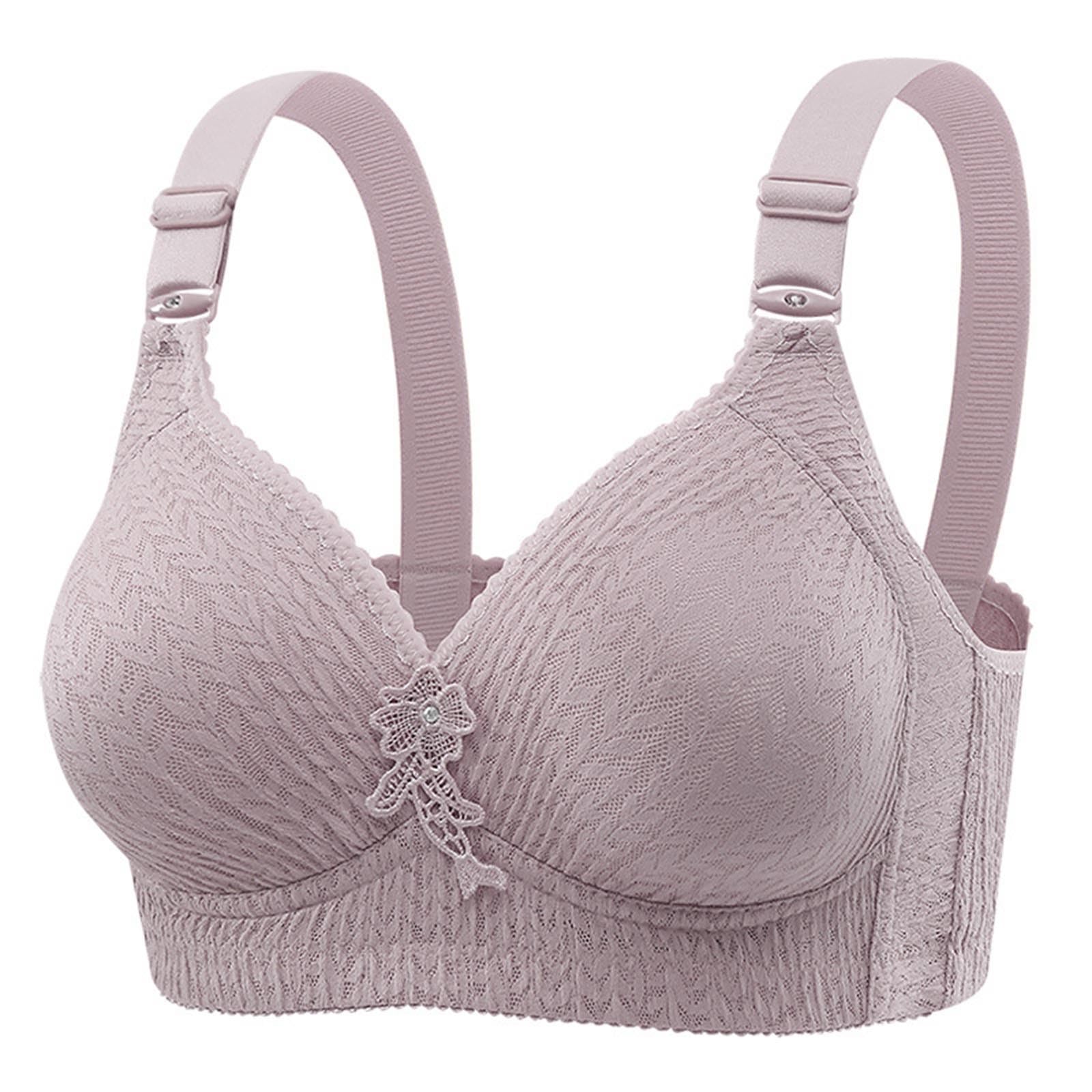 Push Up Bras for Women No Underwire Deep V Neck Comfy Breathable Bra Full Coverage Padded Bralette Soft