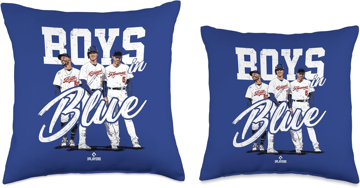 Ohtani, Betts, Freeman | LA Baseball MLB Player | MLBOHT3001 Throw Pillow
