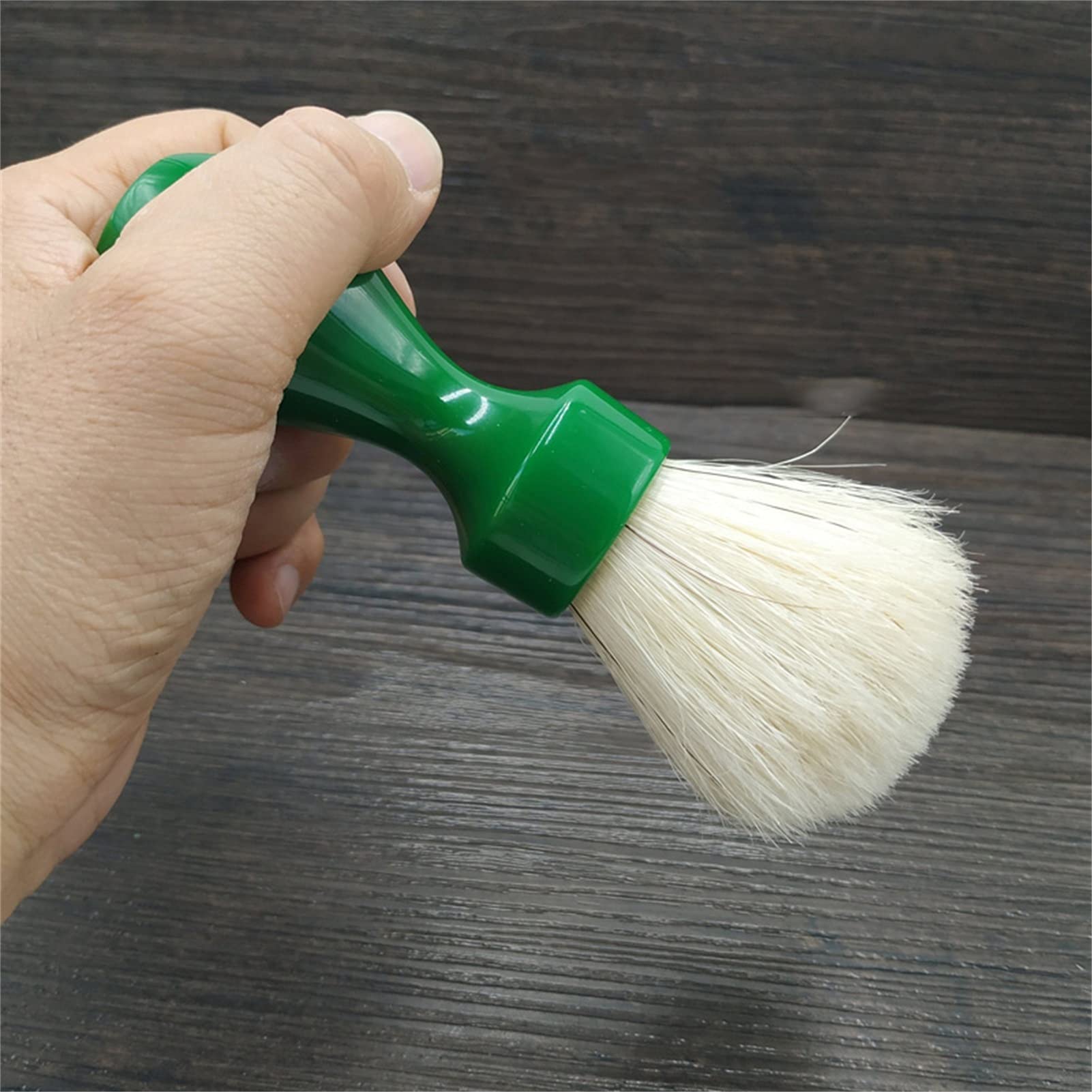 Pennello da Barba Fatto a Mano Alta qualità Barba Schiuma Spazzola Manico in Resina Uomo Pennello da Barba Bagnato