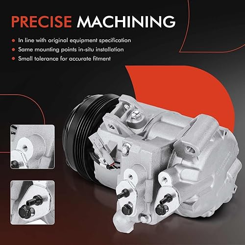 Miniatura 5 de A-Premium Compresor A/C con embrague compatible con Suzuki Grand Vitara 2.7L 2007-2008