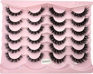 HBZGTLAD 12 pares de pestañas postizas de vis...
