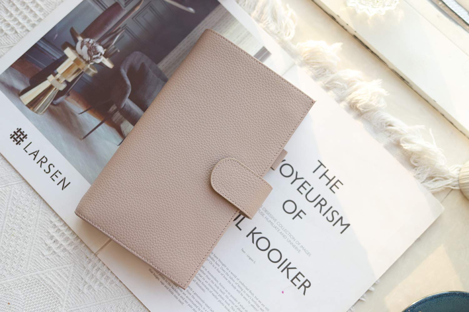 Moterm Companion Traveler's Quaderno Cover - Design migliorato con tasca posteriore (Dimensioni standard, Grigio/silice)