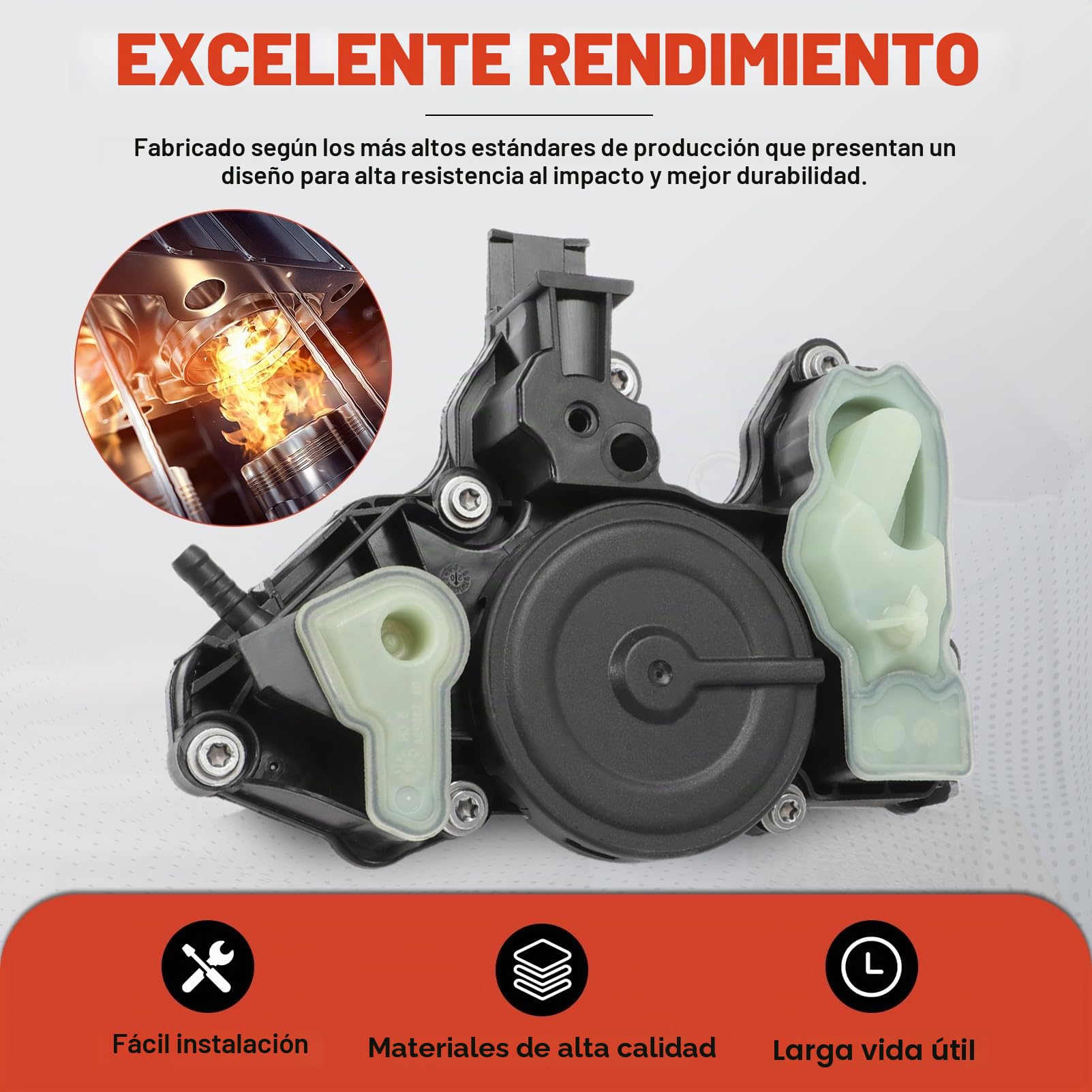 Válvula separadora de aceite PCV 06K103495BM para Skoda Golf Seat 1.8/2.0 Motor de gasolina Válvula de ventilación Separador de aceite base 06K103495AA