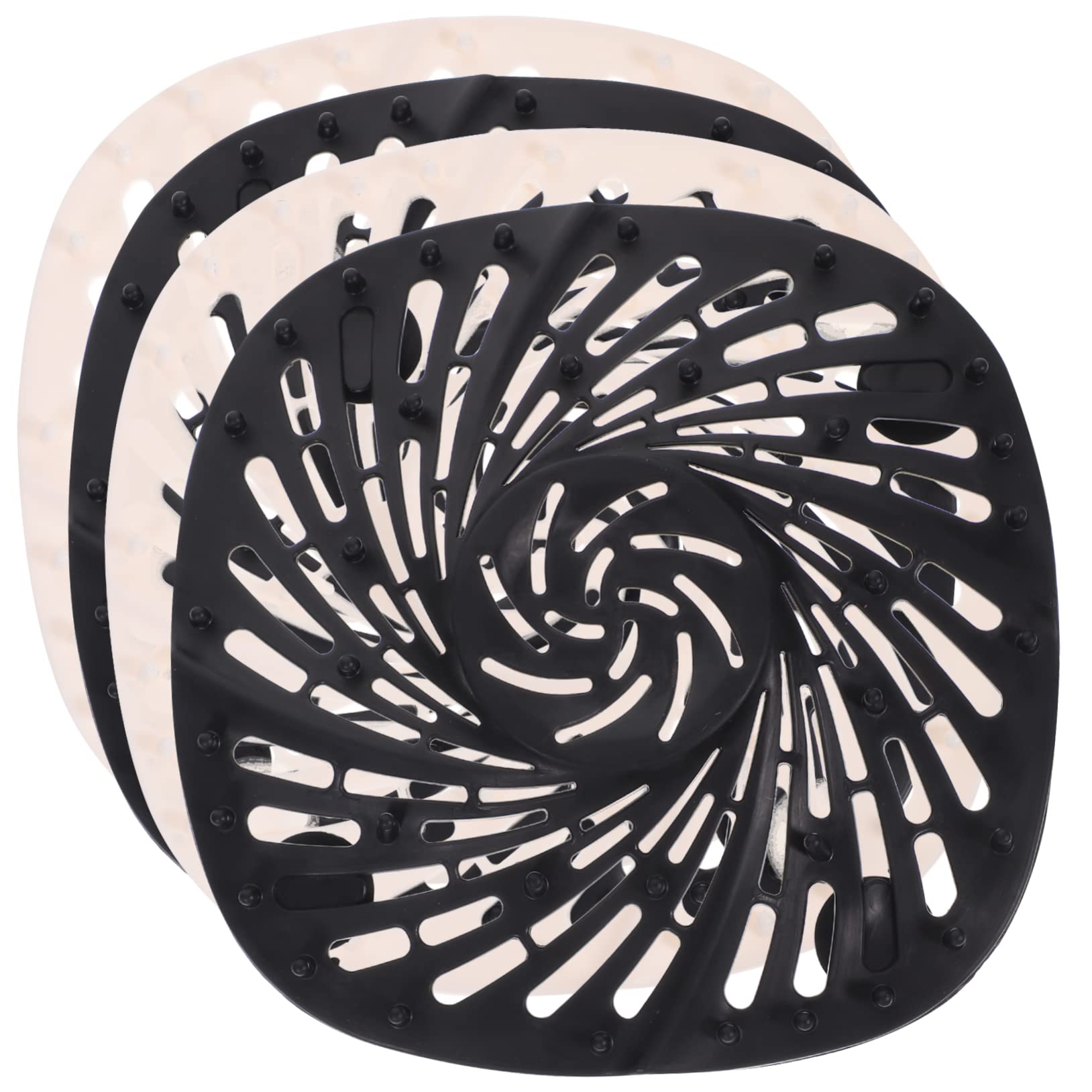 LALAFINA 4Pcs Hair Drain Catcher Bathroom Drain Covers for Shower Bathtub Kitchen Toilet Easy Installation Prevents Clogging Bad Odor Colors