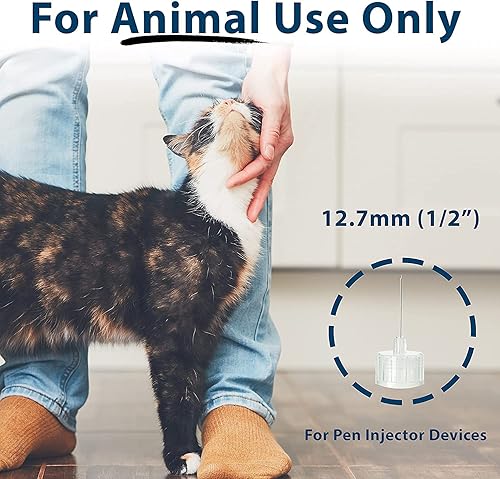 Miniatura 2 de UltiCare VetRx UltiGuard Safe Pack - Contenedor de agujas y objetos punzantes para bolígrafos para mascotas, 0.500 in (12 pulgadas), 29 G, 100