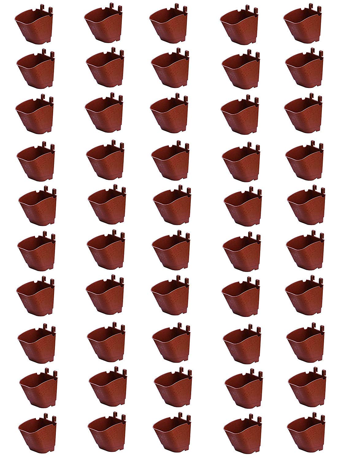 EARATAGROPOTS Agritech Vertical Garden Pots and Planter Wall Hanging pots for Plants (Terracotta Brown, 50) (B0852QTHTY) Amazon Price History, Amazon Price Tracker