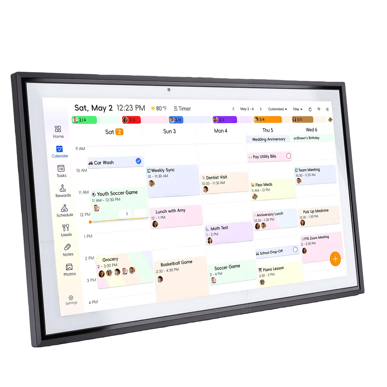 Asixxsix Intelligenter Digitaler Kalender 15,6 Zoll, kein Abonnement
