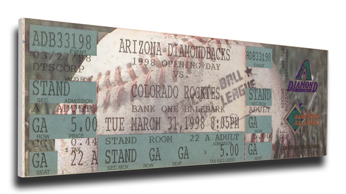 Mega Ticket MLB Arizona Diamondbacks édition prestige murale - 2