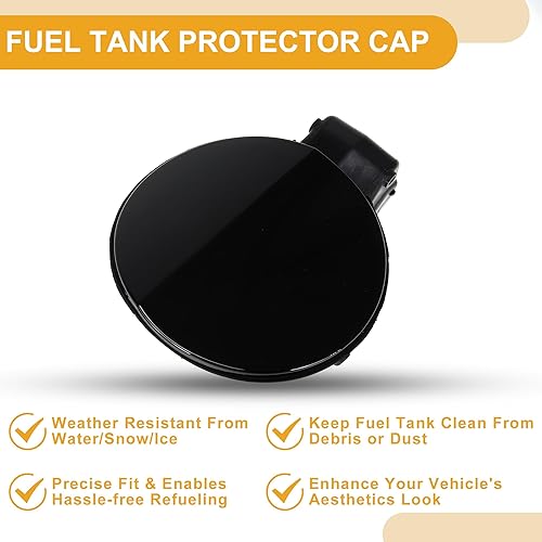 Miniatura 4 de Tapa de la puerta del depósito de combustible para Volkswagen Passat B6 2006-2011 Llenadora de combustible Tapa de la tapa del perno de la cubierta