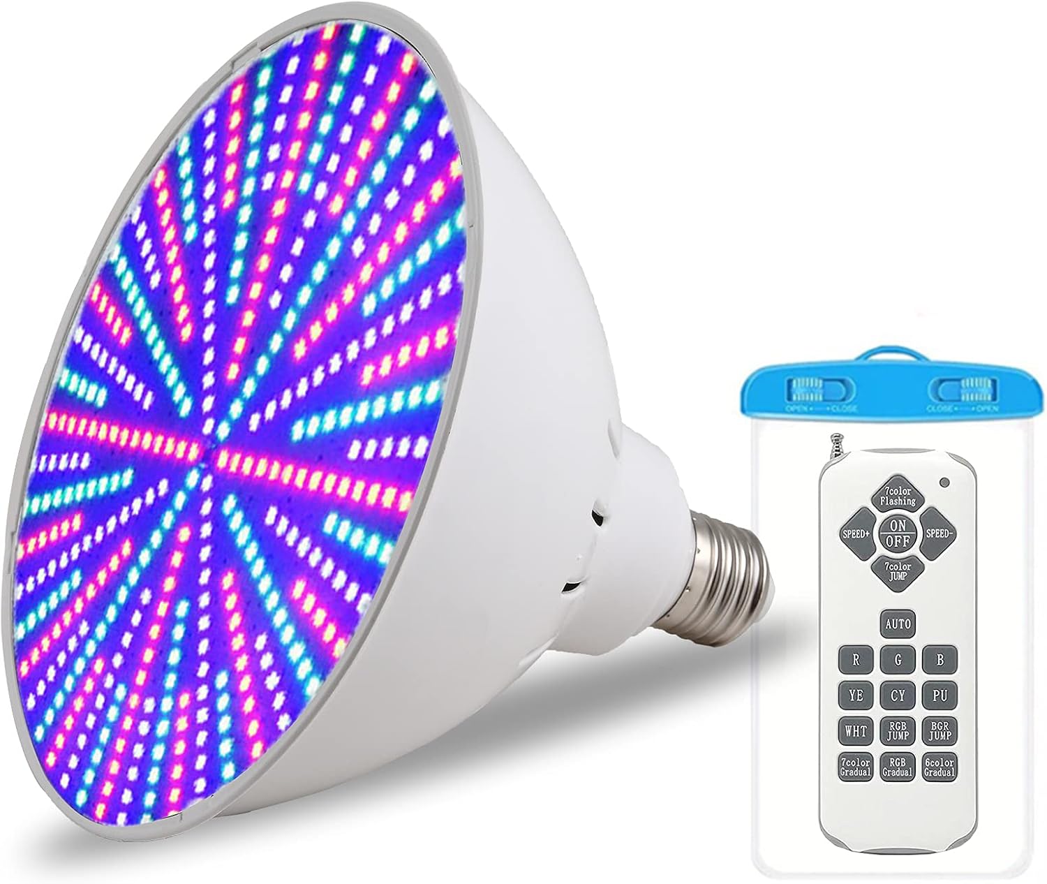 120V 40W RGB Color Changing LED Pool Light for Inground Pool E26