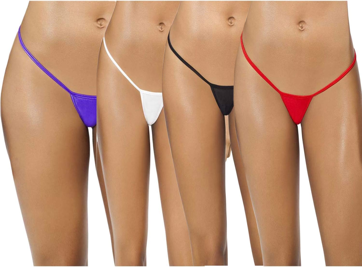 MYZAWomen Polyester Spandex Solid G Sting/Thong g stingthong Underwear(Small-Large)