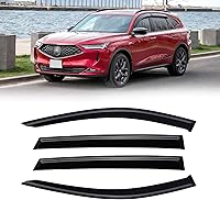 Vista 43 de Visera de ventana para Chevy Silverado 1500/GMC Sierra 1500/Avalanche/Suburban Crew Cab 2007-2013, protectores de lluvia, deflector de ventilación