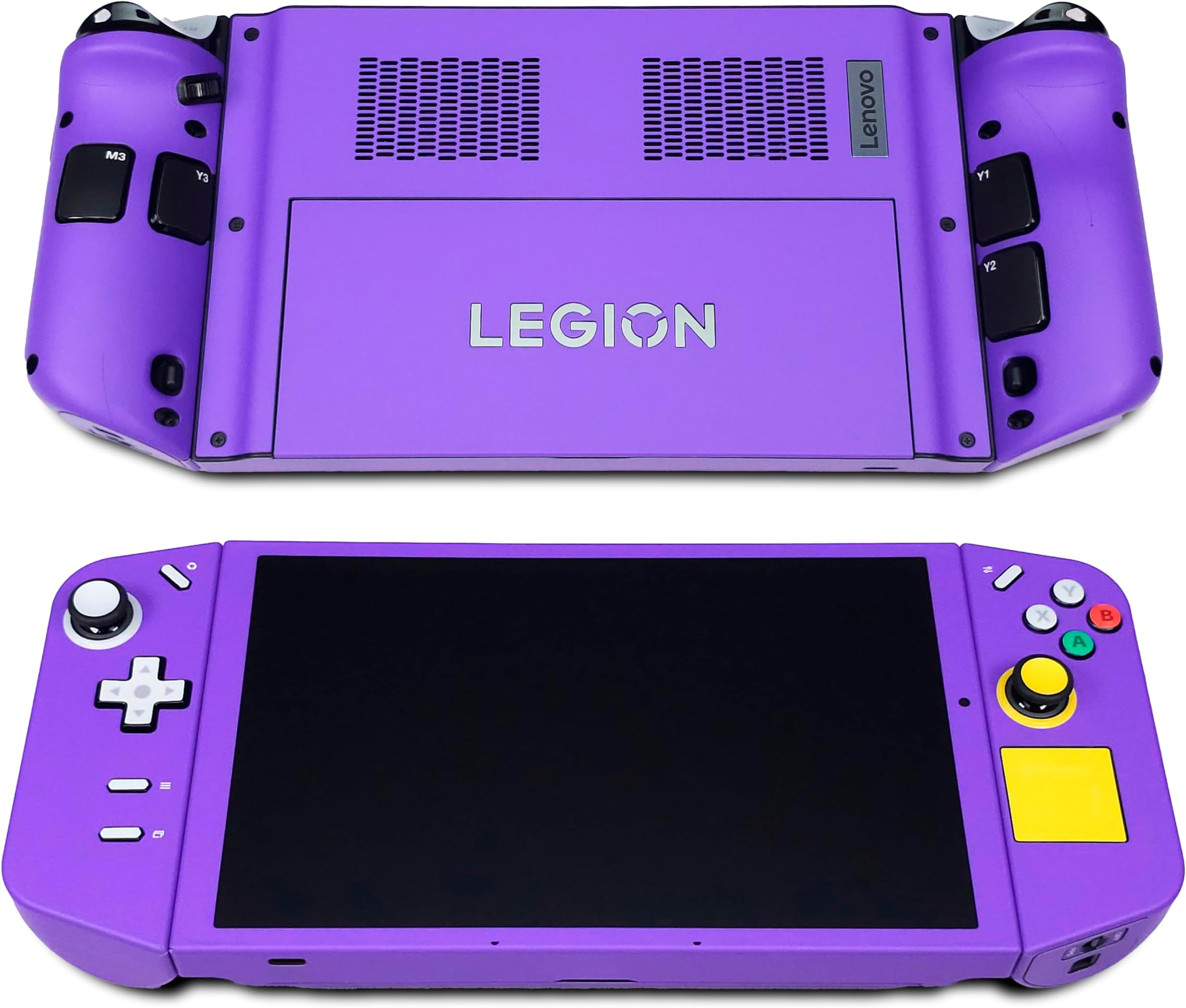 Legion Go Skin, Game Purple Cube Edition, Full Wrapping Matte Vinyl Skin for Legion Go (Designed by POP SKIN)