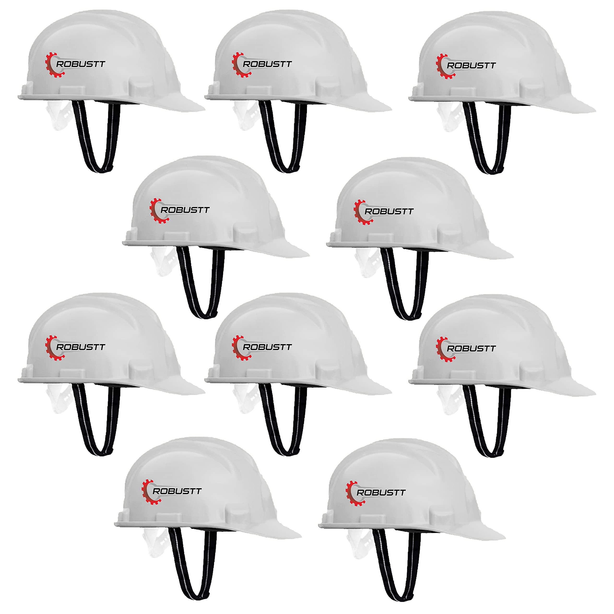 Robustt X Shree JEE Nape Type Adjusment-Safety Helmet,Construction Helmet, Protection for Outdoor Work Head Safety Hat (White, Pack of 10) (B09ZP3FGTM) Amazon Price History, Amazon Price Tracker