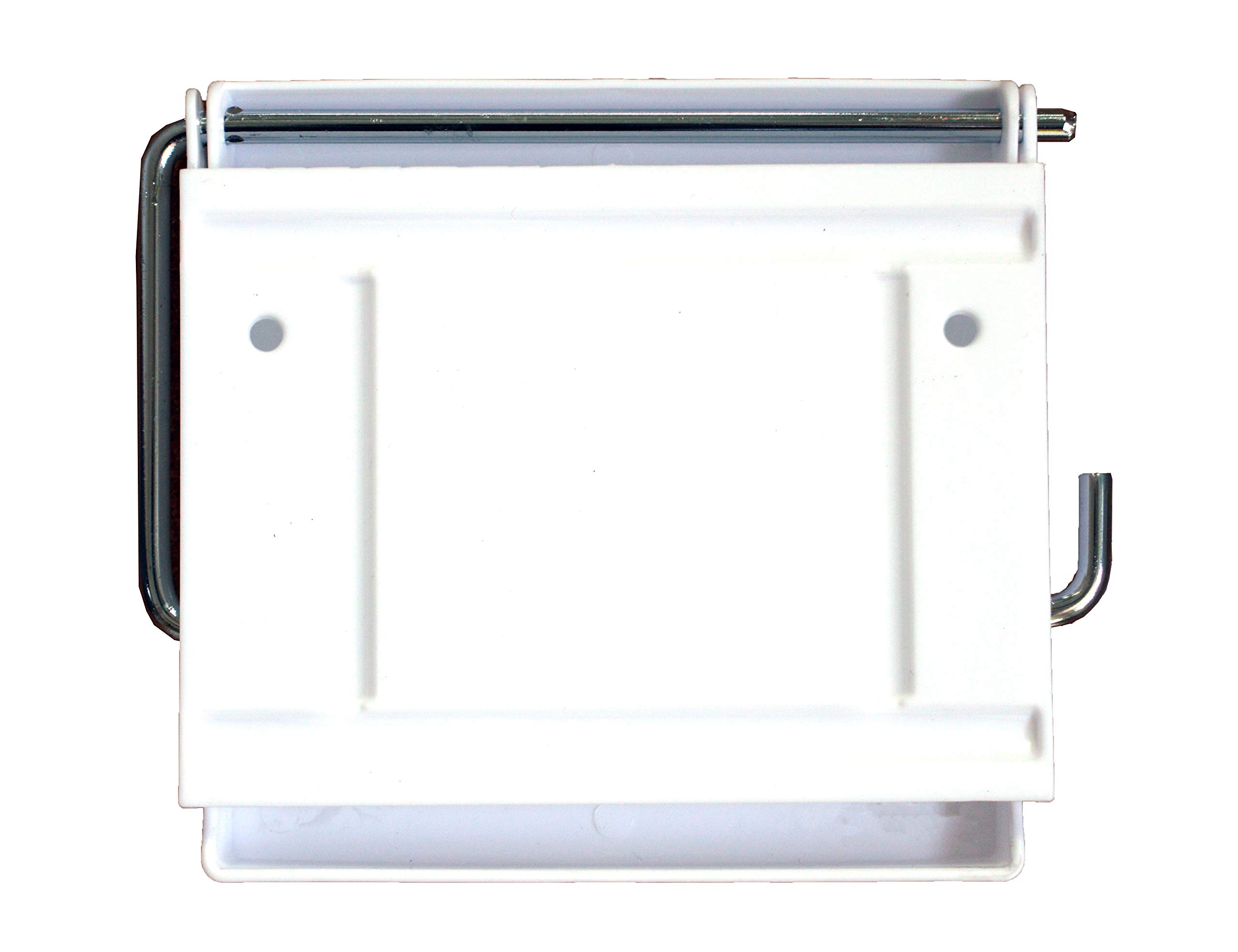 Porta Carta Igienica Elegante Con Coperchio | Plastica Bianca, Kit Viti Incluso, Design Pesciolini - Foto 2