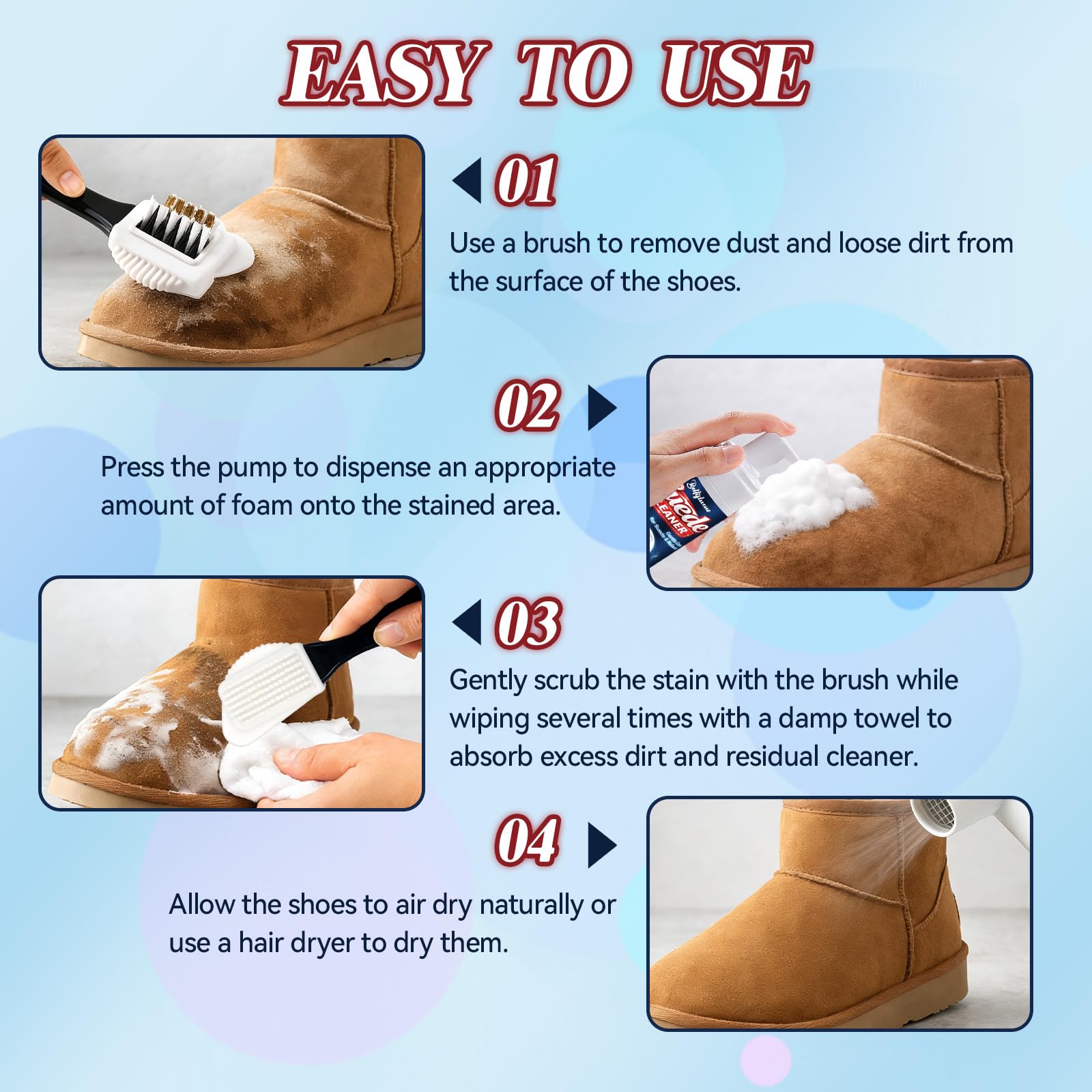 Limpiador Zapatillas, Limpiador Zapatos Ante, 200ml Suedes Cleaner para Zapatillas Nobuk Botas, Limpiador Zapatillas Blancas Con Cepillo y Toalla, Elimina Suciedad Manchas y Marcas de Agua