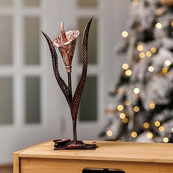 calla lily カラーリリー　花　彫刻　粘土　ゴールド　オブジェ　置物 calla lily カラーリリー 花 彫刻 粘土 ゴールド オブジェ 置物 カラー