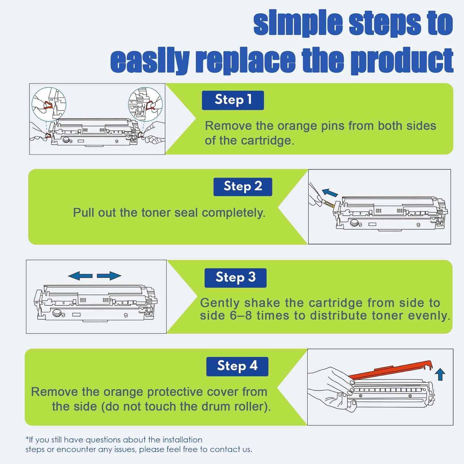 215A Toner Cartridges Set (4-Pack) High-Yield Pages Compatible for hp 215A W2130A W2311A W2312A W2313A Work with Color LaserJ Pro M155 M155a MFP M183fw M183fdw M182 Printers