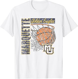 Marquette Golden Eagles Vintage Basketball 90's White T-Shirt