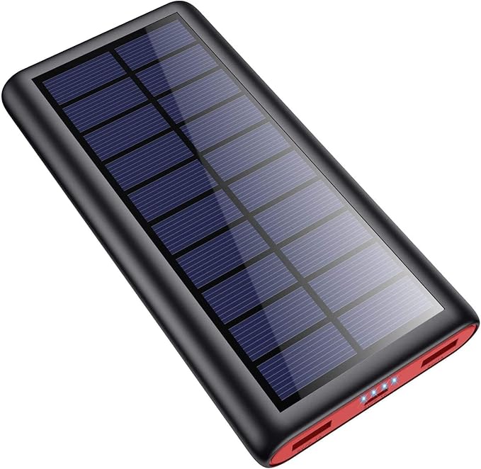 Solar Charger,26800mAh Solar Battery Power Bank Portable Panel Charger