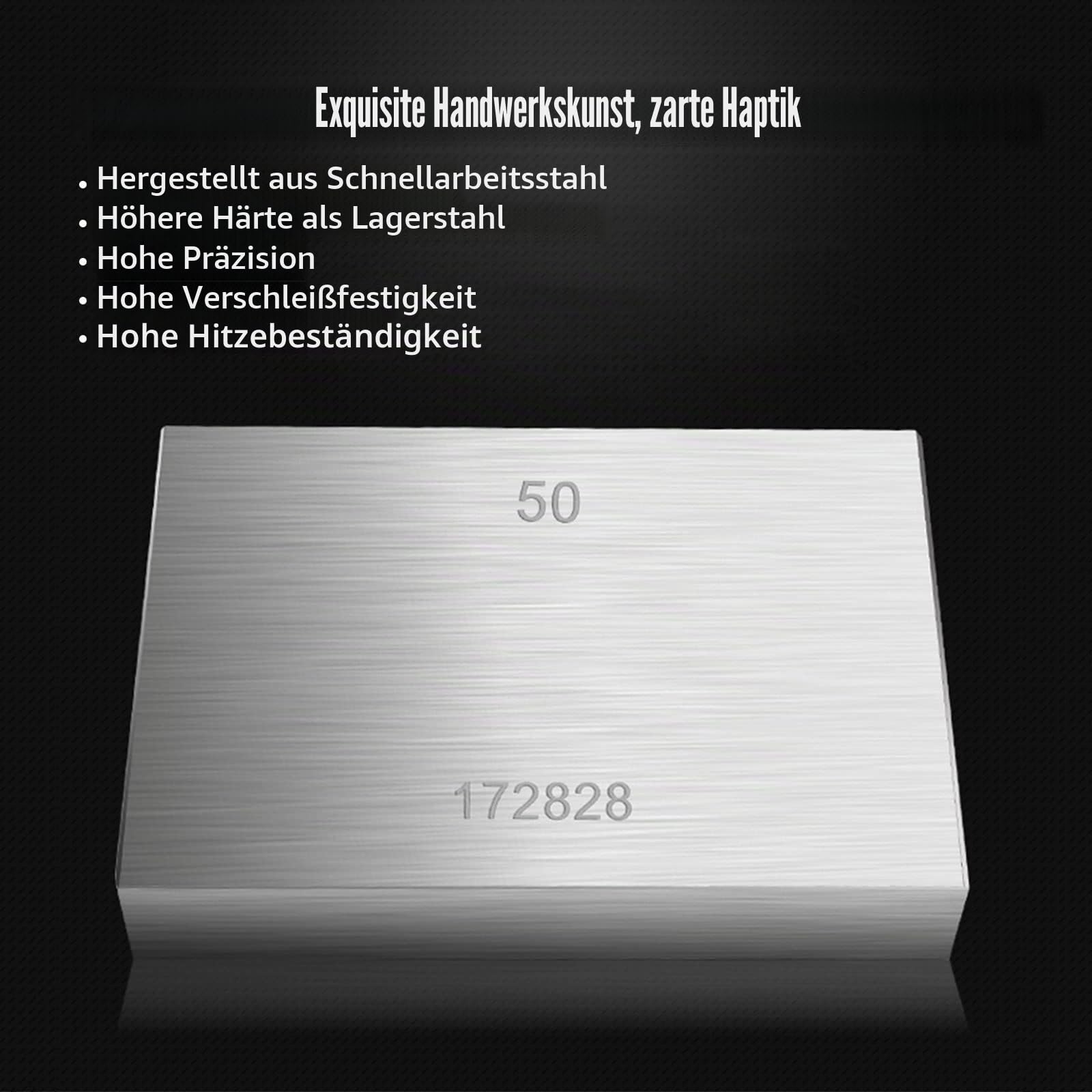 32-teiliges metrisches Messblock-Set, 1,005 - 50 mm, Stahl, Drehmaschinenlehre, Grad 0, Schlupf-Inspektionsblöcke, Messschieber-Werkzeug-Set