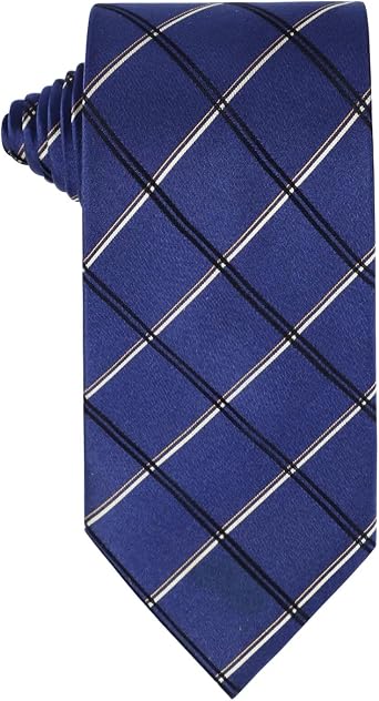 MANSPHIL 100% Silk Mens Ties, 3.15" Wide Neckties, Classic Plaid Striped Pattern, for Suit Business Wedding