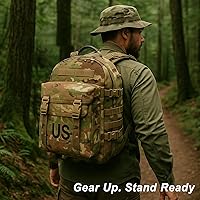 Vista 6 de MT Mochila táctica de asalto militar MOLLE 2, Rifleman 3 días, mochila mediana Multicam Camo