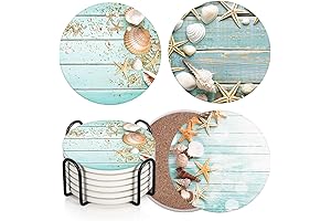 Britimes Beach Home Decor: Coastal Nautical Tabletop Decor with Seashells