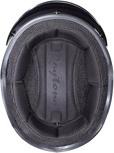 Miniatura 7 de - Casco de motociclista línea esbelta de verdadera fibra de carbono, (no es estampado). Casco para motocicleta estilo cráneo, medio casco (12). Con