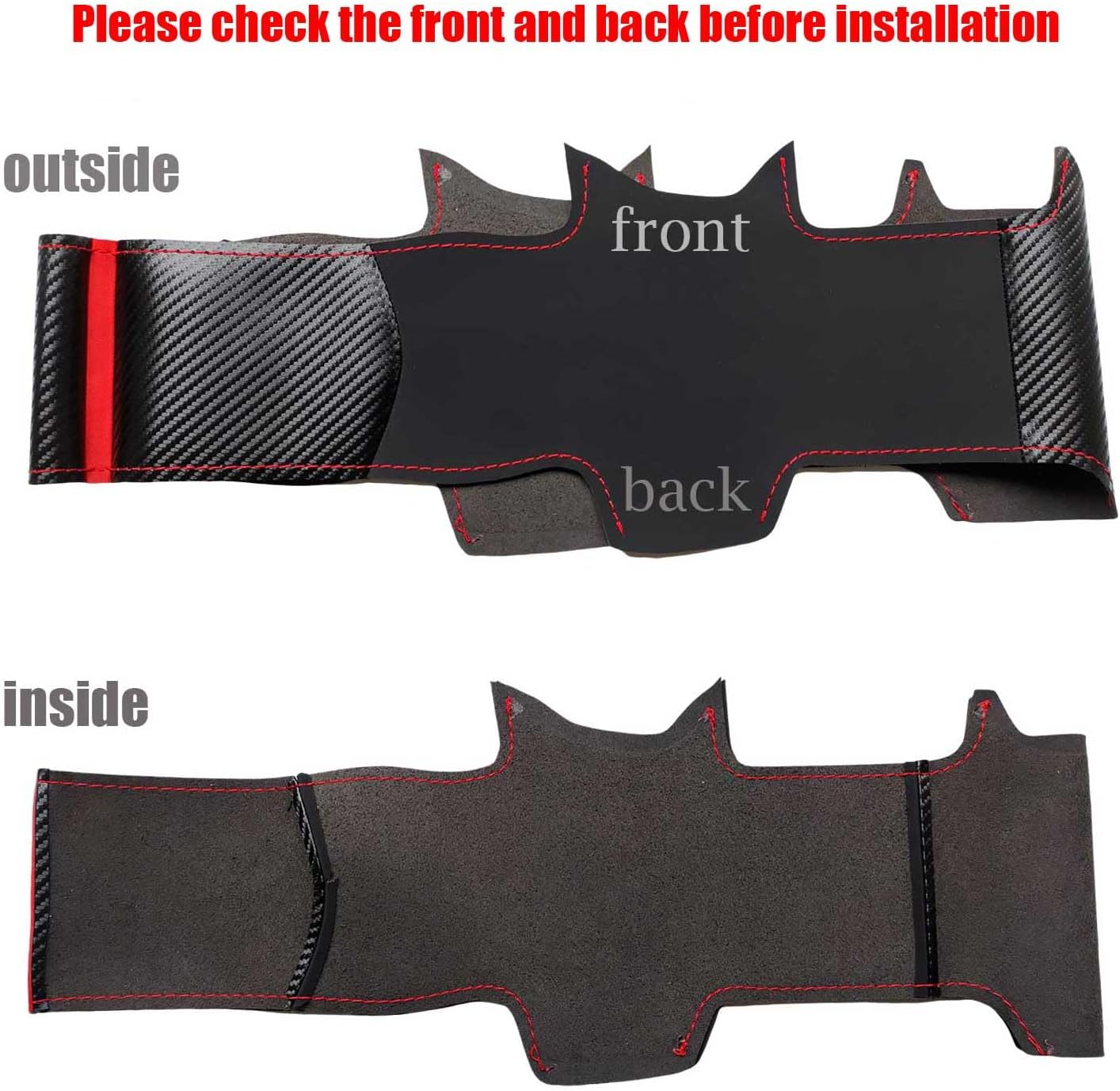 Car Steering Wheel Cover for 2015 Lexus IS250 F Sport is350 2008 Lexus is 350 F SPOR Base Model GS F 2016 is 200t 2014 Base Model RC CT 200h 2017 NX 2021 Black Hand-Stitched Steering Wrap