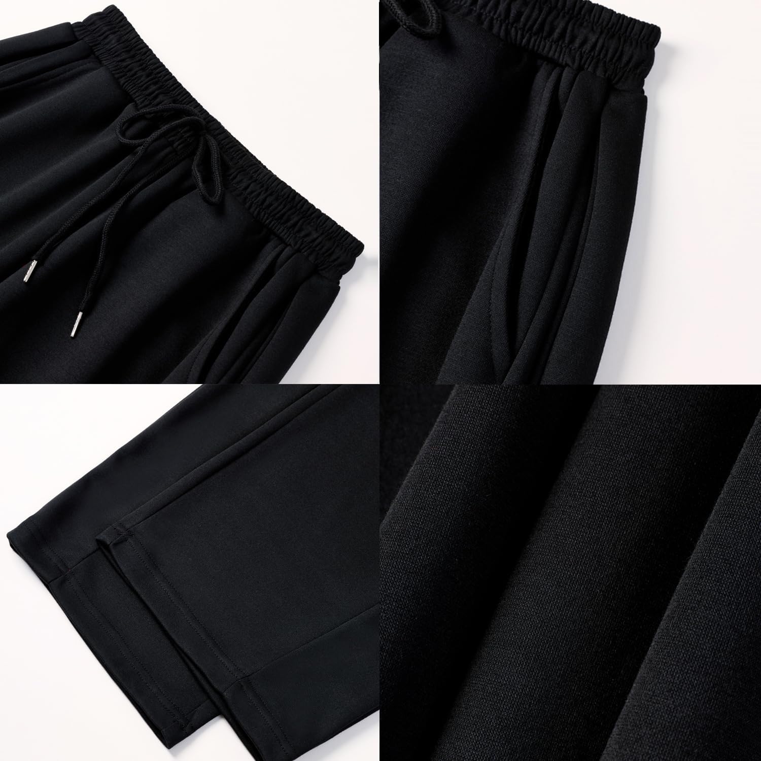 WZIKAI Men's Baggy Sweatpants Wide Leg Drawstring Athletic Sweat Pants Casual Elastic Waist Baggy Joggers with Pockets - Image 6