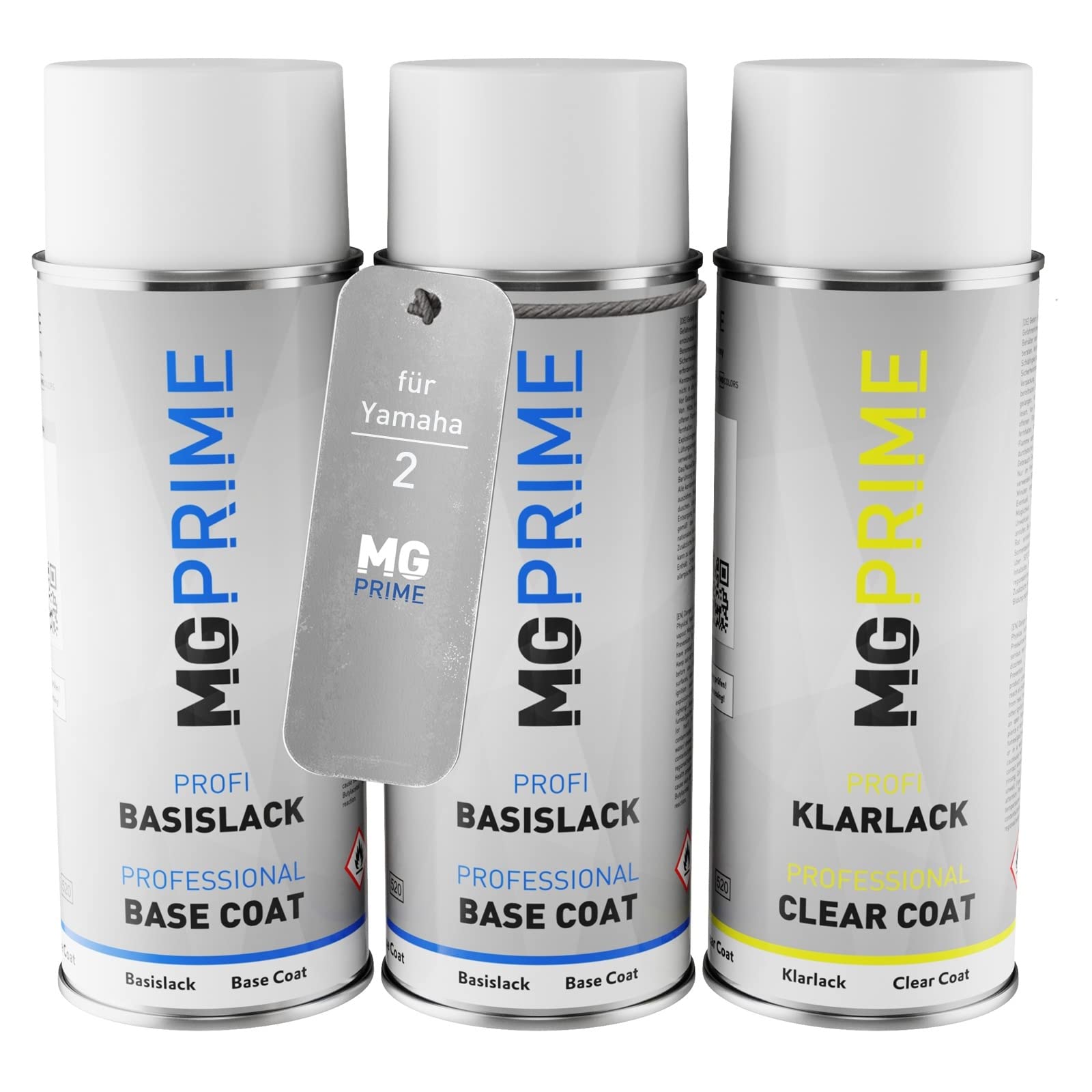 Mg Prime Vivid Orange Pearl Motorcycle Paint Spray Can Set For Yamaha 2 Primer Base Coat Clear Coat Spray Can 400Ml