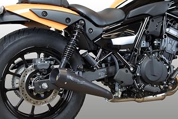 Performance Exhaust black ceramic coated slip on muffler compatible with 2024 Kawasaki Eliminator KA1012