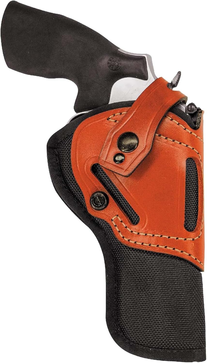 DeSantis The Wild Hog Hybrid Gun Holster, Fits S&W N 6"-6 1/2", D/W 41VH, 44VH 6", COLT Anaconda 6", S&W Classic Hunter 6 1/2", Built from 1060D Senior Ballistic Nylon, Ambidextrous