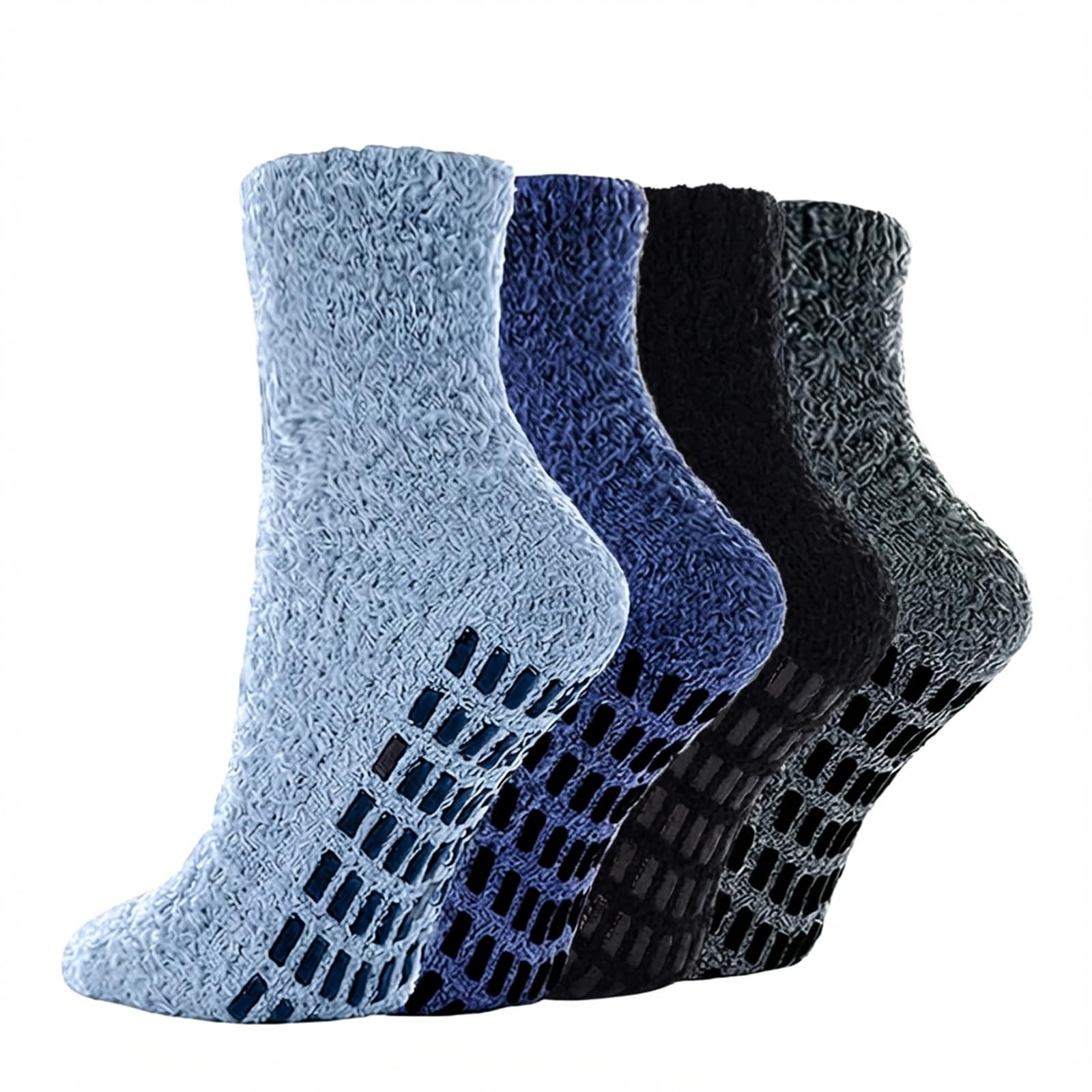 Flintronic Calcetines Invierno Antideslizantes Hombre Calcetines Térmicos Gordos
