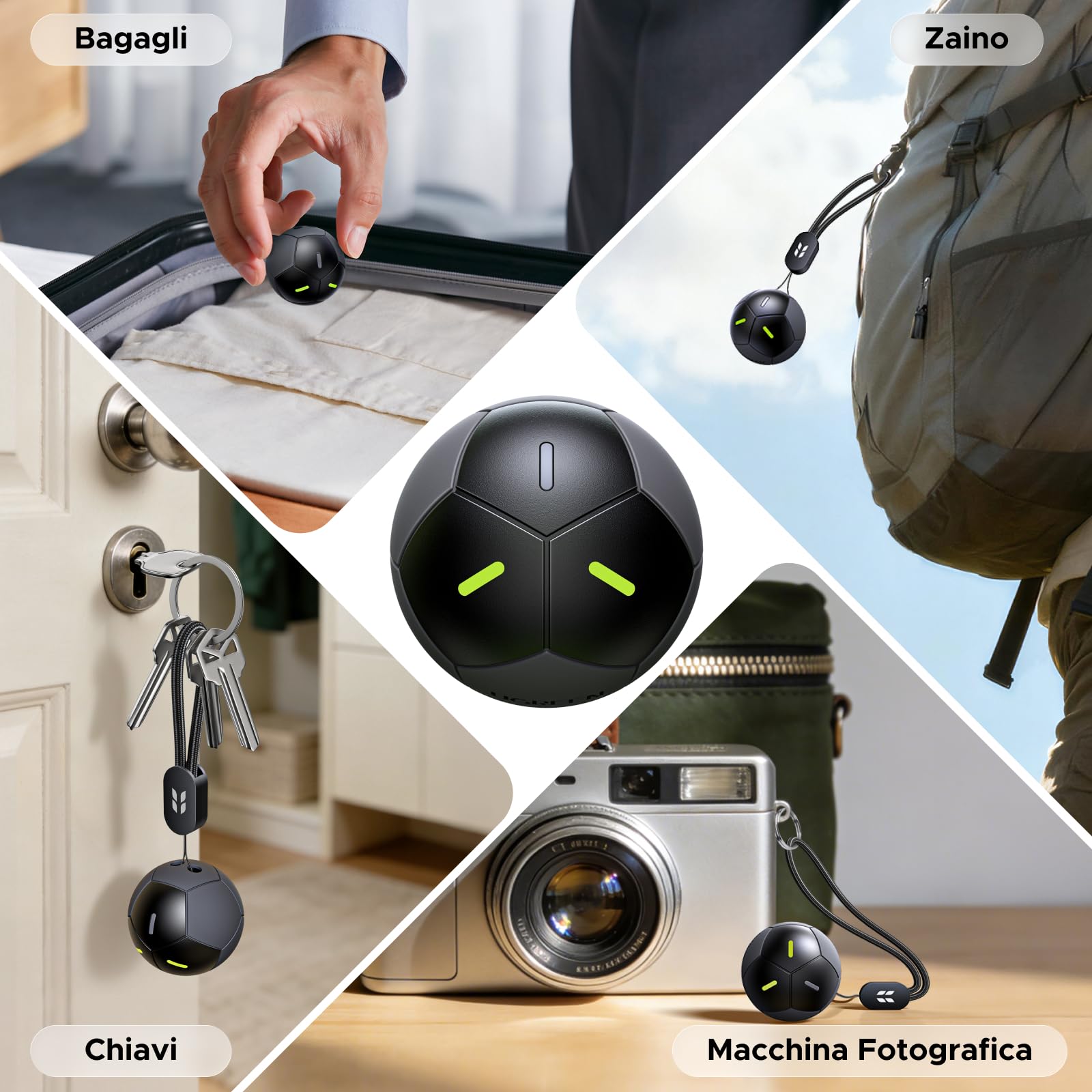 UGREEN FineTrack 2 Smart Finder 110dB Localizzatore IP68 Bluetooth Tracker per Chiavi Bagaglio