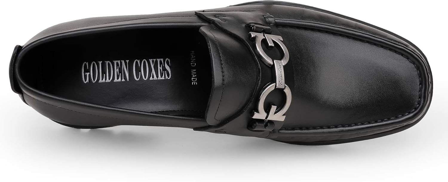 Men's Luxury Coffee Leather Penny Loafers, Classic Fashion Handmade Dress Shoes Casual Slip-on Loafer for Mens - Image 5