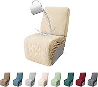 Vista 89 de Fundas 100% impermeables para sofá reclinable seccional, fundas para sofá reclinable en forma de L, funda para sofá seccional de esquina