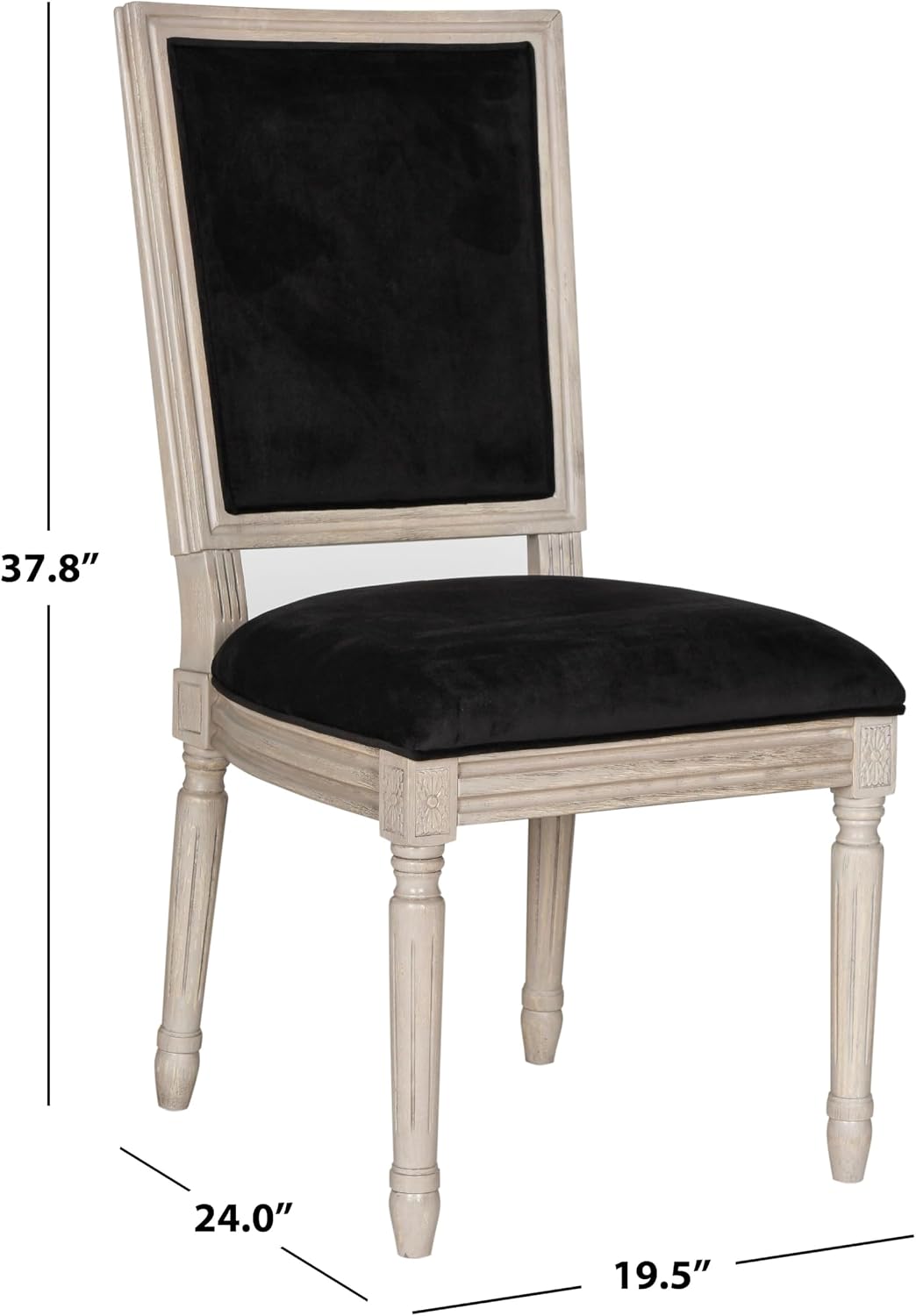 SAFAVIEH Home Collection Buchanan French Brasserie Linen Side Chair